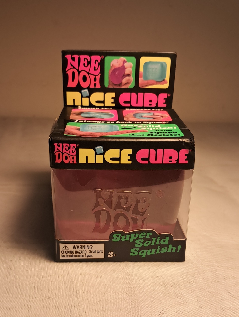 Needoh Nice Cube Super Solid Squish - Pink